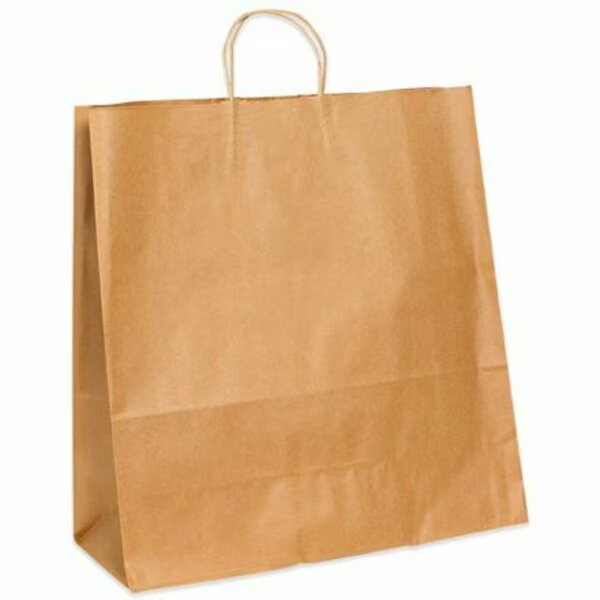 18 x 7 x 18'' Kraft Paper Shopping Bags, 200PK, Bsc Preferred, Mfr#: S-7261